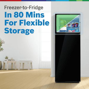 Bosch Frost free Inverter Double Door Refrigerator | 269L | 2 Star | Black Pearl | CTN29K22NI