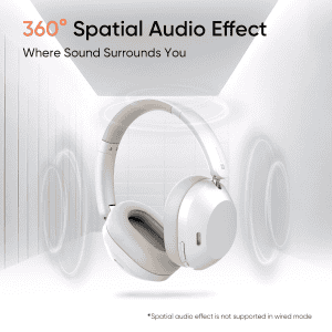 realme TechLife Studio H1 Over Ear Wireless Headphone | 40mm | White