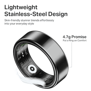 boAt Active Plus Smart Ring | Magnetic Charging Case