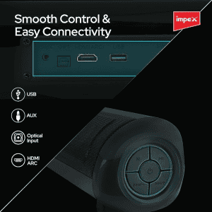 Impex Soundbar with Subwoofer | TB445 | 100 W