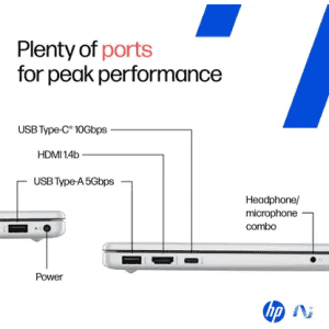 HP Omnibook 3 Laptop | AMD Ryzen AI 5 Hexa Core 340 | 16 GB | 512 GB SSD | Glacier Silver | 15-fn0007AU