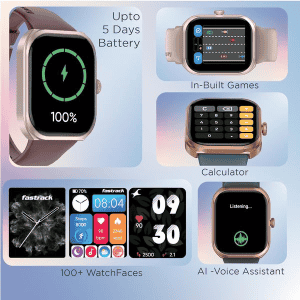Fastrack Limitless FS2+ Smart Watch | BT Calling | 2.01" | Blue