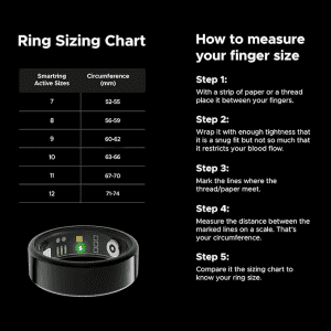 boAt Active Plus Smart Ring | Magnetic Charging Case