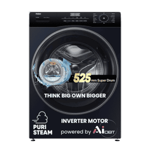 Haier Fully Automatic Front Load Washing Machine | 7 kg | 5 Star | Black | HW70-IM12929BK