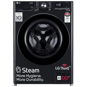 LG Fully Automatic Front Load Washing Machine | 12 Kg | 5 Star | Onyx Black | FHP1412Z5O