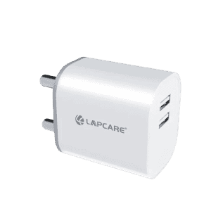 Lapcare Quick Wall Charger | 2.4Amp | Dual USB with Micro Cable | LQW-126
