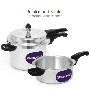 BlueBerrys 5 L, 3 L Induction Bottom Pressure Cooker
