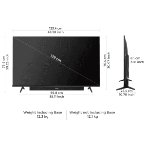Vu Vibe Series 4K QLED Smart Google TV | 139cm (55 inches) | 55VIBE-DV