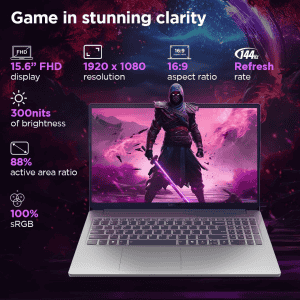 Lenovo LOQ Essential AI Gaming Laptop | Intel Core i5 12450HX | 12GB | 512GB SSD | NVIDIA RTX 3050 6GB | Grey | 83LK006AIN