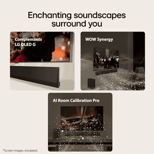 LG Wireless Sound Bar | 420W | 3.1 Channel Dolby Atmos | Black | SG10TY