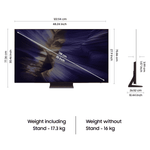 Samsung 4K Ultra HD Smart OLED TV | 138 cm (55 inches) | Graphite Black | QA55S90FAULXL