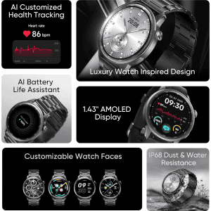 realme Watch S2 Smartwatch | AMOLED Display | Grey