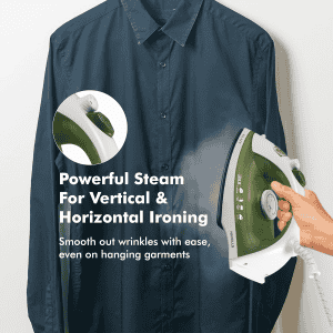 Havells Glaze Steam Iron | 1250 Watts | Military Green