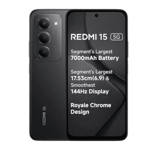 Redmi 15 5G | 6GB | 128GB | Midnight Black