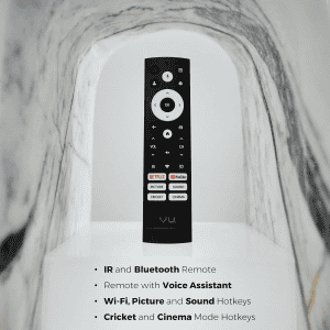 Vu Vibe Series 4K QLED Smart Google TV | 139cm (55 inches) | 55VIBE-DV