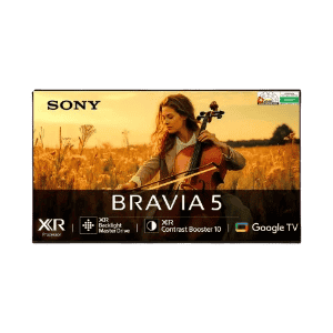 Sony Bravia 5 4K Ultra HD Smart Mini LED Google TV | 139 cm (55 inch) | Black | K-55XR55A
