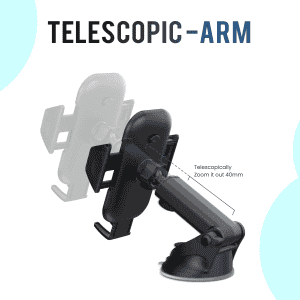 Portronics Clamp M Car Mobile Holder | POR 116