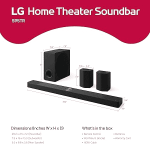 LG Dolby Atmos Wireless Soundbar | 810W | S95TR DINDLLK