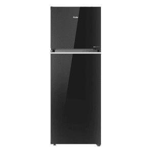 Haier Frost Free Double Door Refrigerator | 358 L | 3 Star | Black | HRF-4083PLKG-P