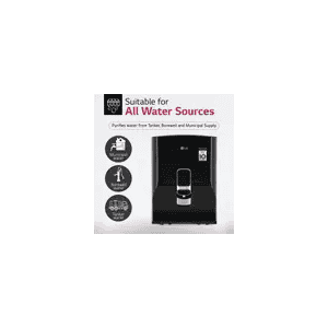 LG RO Water Purifier | 8 L | Solid Black | WW132NF BBKQEIL
