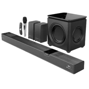 Zebronics Juke Bar Wireless Subwoofer & Satellite Bluetooth Soundbar | 1100 W | Black