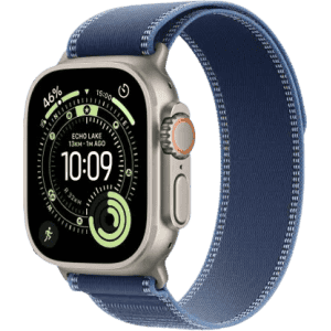 Apple Watch Ultra 3 | GPS + Cellular | 49mm | Titanium Case Blue/Bright Blue Trail Loop | S/M | Blue/Bright Blue Strap | MEWR4HN/A