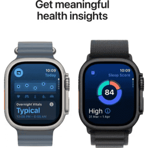 Apple Watch Ultra 3 | GPS + Cellular | 49mm | Titanium Case Light Blue Alpine Loop | Medium | Light Blue Strap | MEWM4HN/A