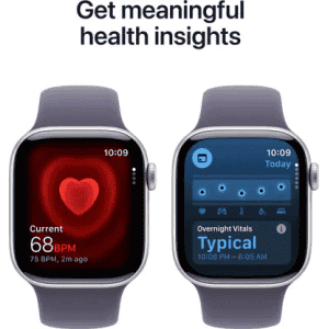 Apple Watch Series 11 | GPS | 42mm | Silver Aluminium Case Purple Fog Sport Band  | S/M | Purple Fog Strap | MEU64HN/A
