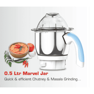Vidiem Eva Super Blu 750W Mixer Grinder | 4 Jars | Blue