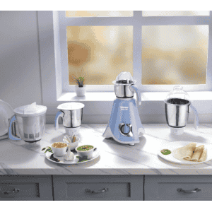 Vidiem Eva Super Blu 750W Mixer Grinder | 4 Jars | Blue
