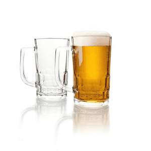 Cello Classic Beer Glass Mug with Handle | 330 ml | 2 Pcs