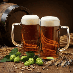 Cello Classic Beer Glass Mug with Handle | 330 ml | 2 Pcs