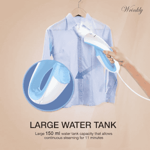 Havells Wrinkly Hand Held Garment Steamer | 920 W | Blue And White