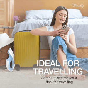 Havells Wrinkly Hand Held Garment Steamer | 920 W | Blue And White