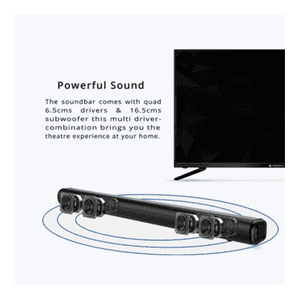 Zebronics Zeb Juke Bar 5000 Pro Bluetooth Soundbar With Subwoofer | 240W | Black