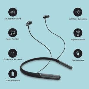 JBL LIVE200BT Wireless In-Ear Neckband Bluetooth In the Ear Headset | Black