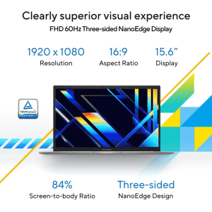 ASUS Vivobook 15 Everyday Laptops | Intel Core 5 120U | 8GB | 512GB | 39.62 cms (15.6) | Windows 11 Home |  Cool Silver | X1504VAP-NJ2861WS