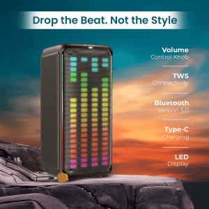 Lapcare Bloom Bluetooth Party Speaker | 160W | Dual 8 Inch Subwoofers | LPS-105