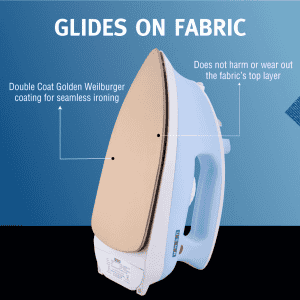 Usha Goliath Spray Tech Steam Iron | 1200 W | Blue