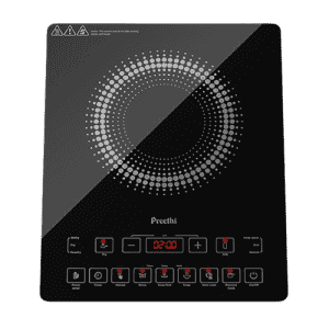 Preethi Induction Cooktop | 2100 W | Crystal Glass | Black | IC125