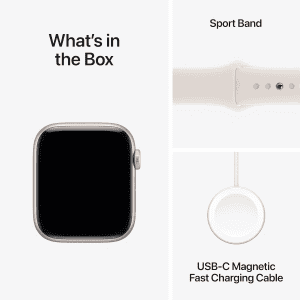 Apple Watch SE 3 | GPS | 40mm | Starlight Aluminium Case Starlight Sport Band | M/L | Starlight Strap