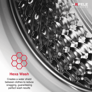 Hafele Amara 8014W Fully Automatic Front Load Washing Machine | 8 kg