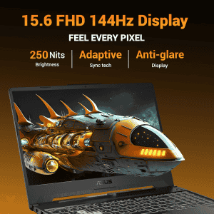 Asus TUF A15 Gaming Laptop | AMD Ryzen 7 Hexa Core 7445HS | 16 GB | 512 GB SSD | NVIDIA GeForce RTX 3050 | Graphite Black | FA506NCG-HN200WS