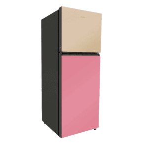 Haier Frost Free Double Door Refrigerator | 328L | 3 Star | Cream Pink Glass | HRF-3783CPG-P