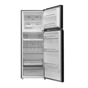 Haier Double Door Refrigerator | 328 Litres | 2 Star | Black Glass | HRF-3782PLKG-P