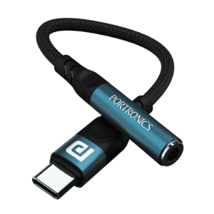 Portronics iKonnect C Pro Type C to Audio Jack Connector | 3.5 mm | POR 2203
