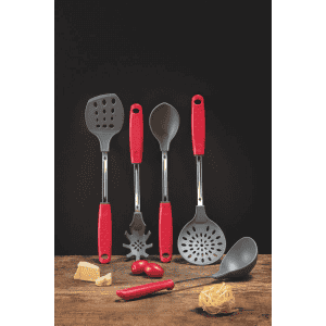 Tramontina Utilita Nylon Skimmer with Polypropylene Handle | Red