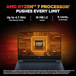 HP Victus Gaming Laptop | Ryzen 7 7445HS | 16 GB | 512 GB | 6GB RTX 4050 | Blue | 15-FB3118AX