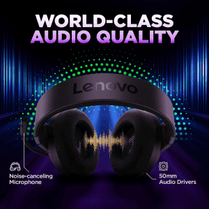 Lenovo H210 Wired Gaming Headset with mic | Black | GXD1P46880