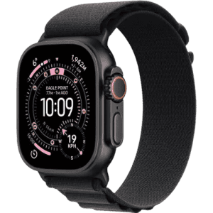 Apple Watch Ultra 3 | GPS + Cellular | 49mm | Black Titanium Case Black Alpine Loop | Large | Black Strap | MF0X4HN/A